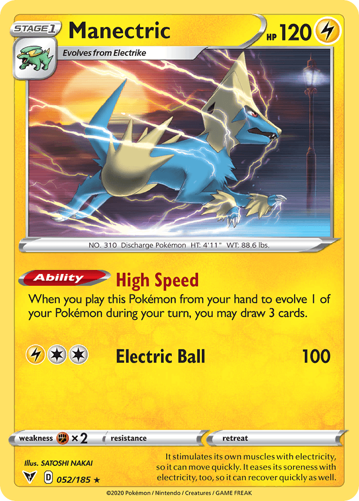 Manectric Pokémon card