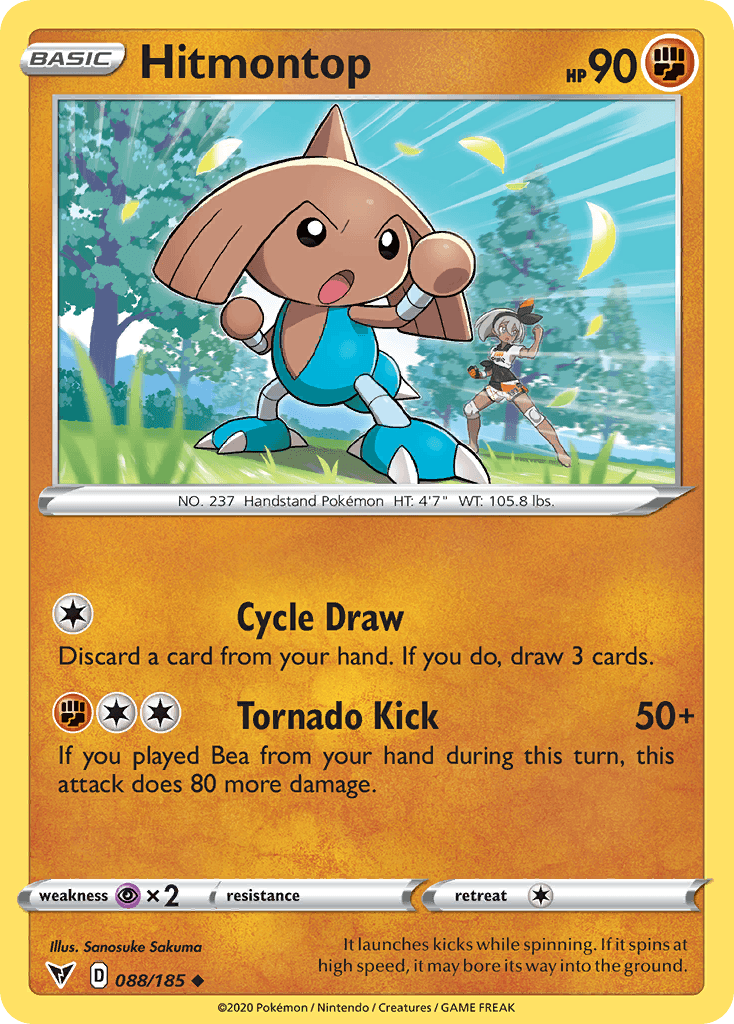 Hitmontop Pokémon card