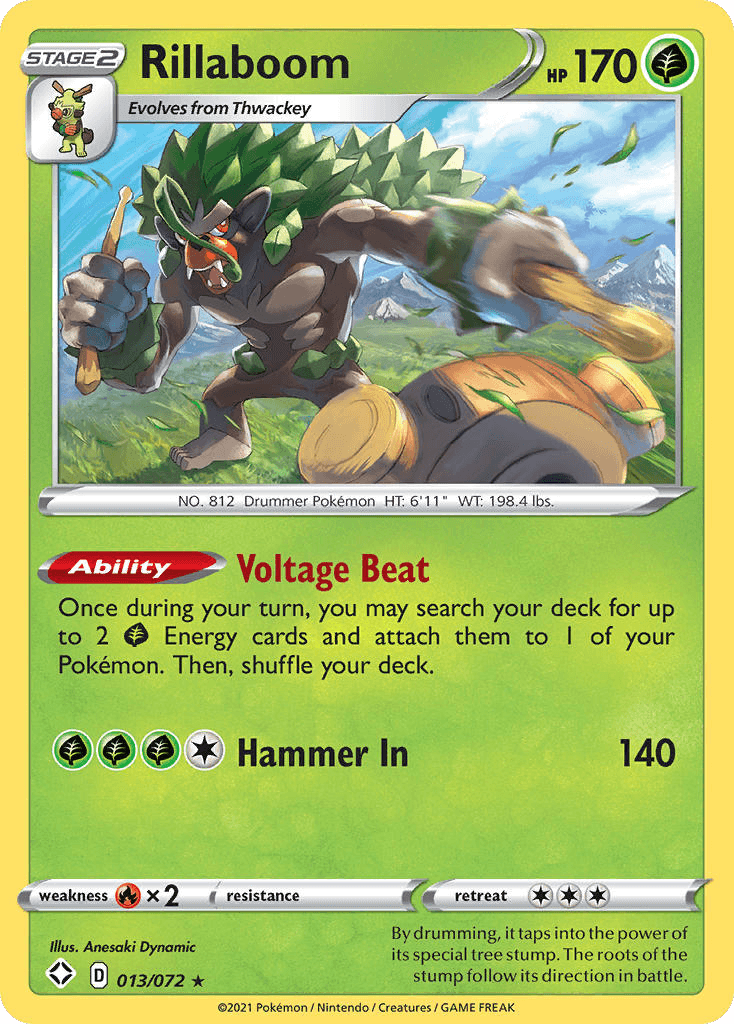 Rillaboom Pokémon card