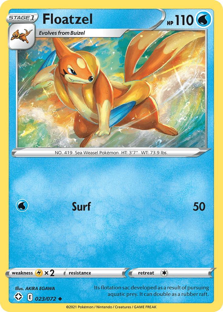 Floatzel Pokémon card