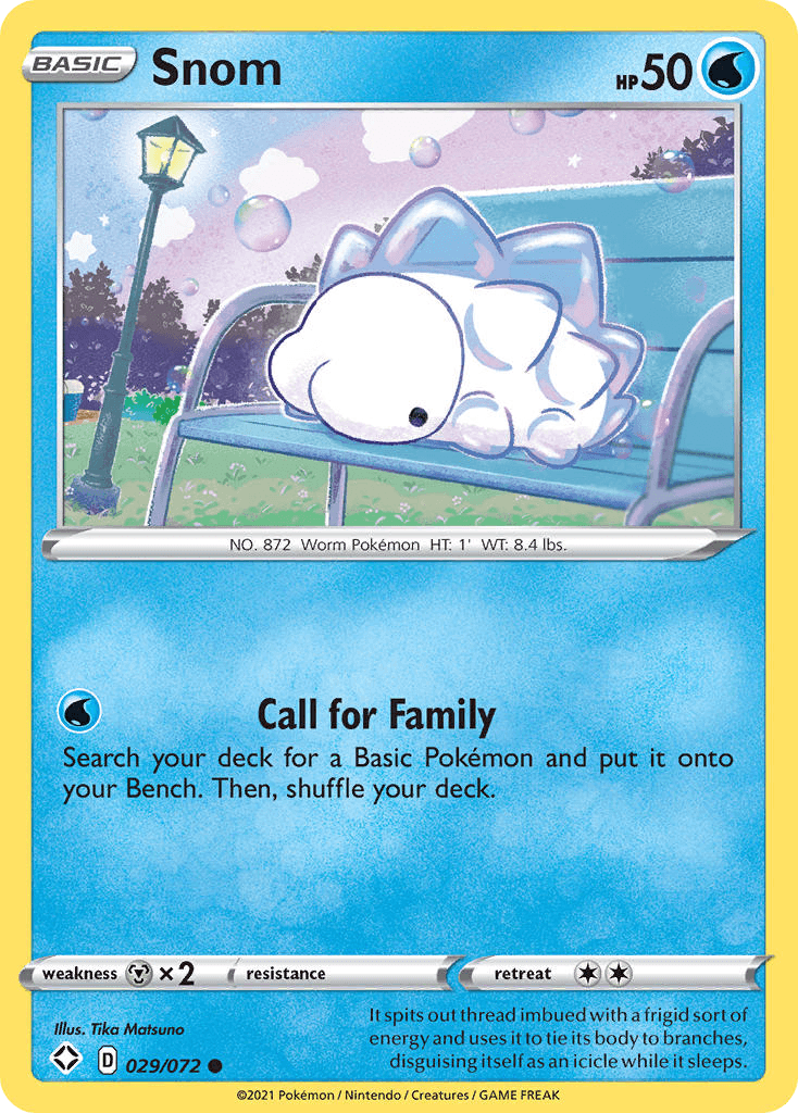 Snom Pokémon card