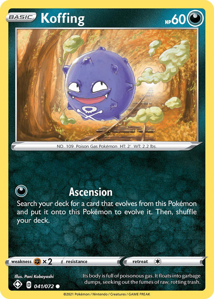 Koffing Pokémon card
