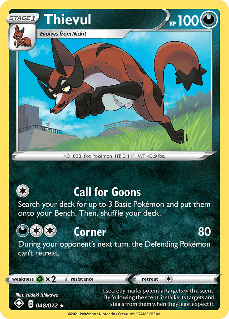 Thievul Pokémon card