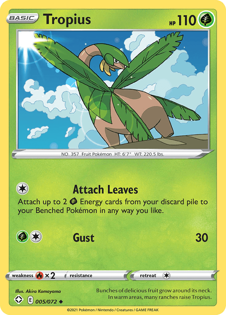 Tropius Pokémon card