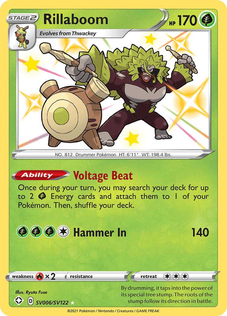 Rillaboom Pokémon card