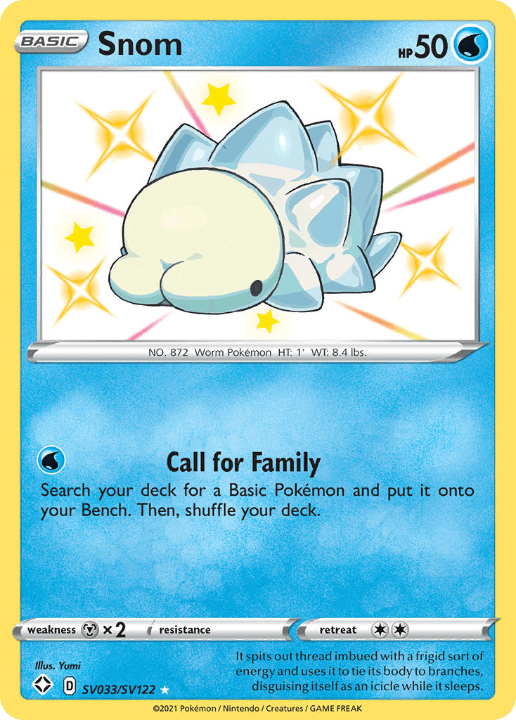 Snom Pokémon card