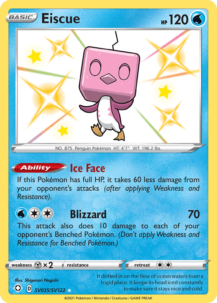Eiscue Pokémon card