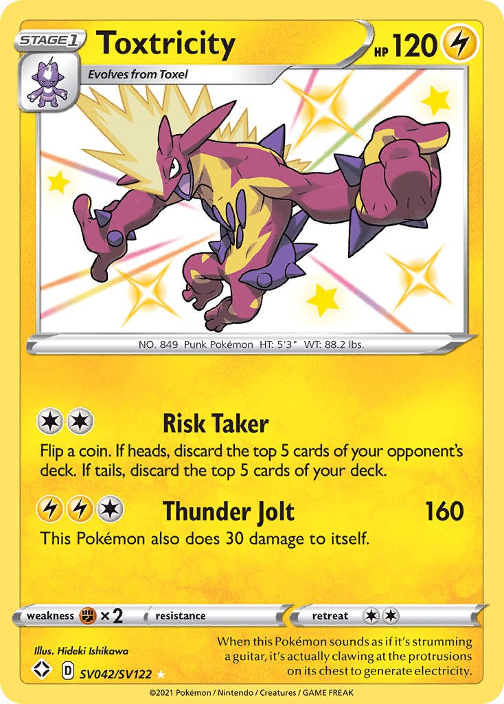 Toxtricity Pokémon card