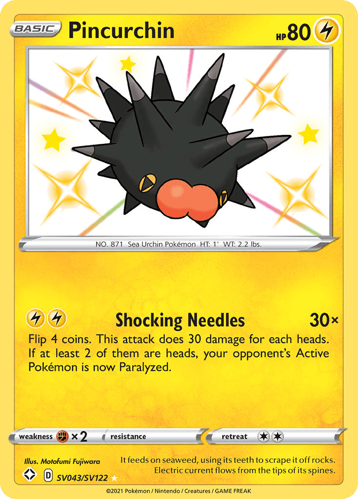 Pincurchin Pokémon card