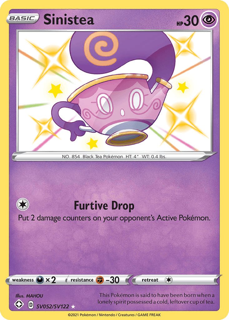 Sinistea Pokémon card