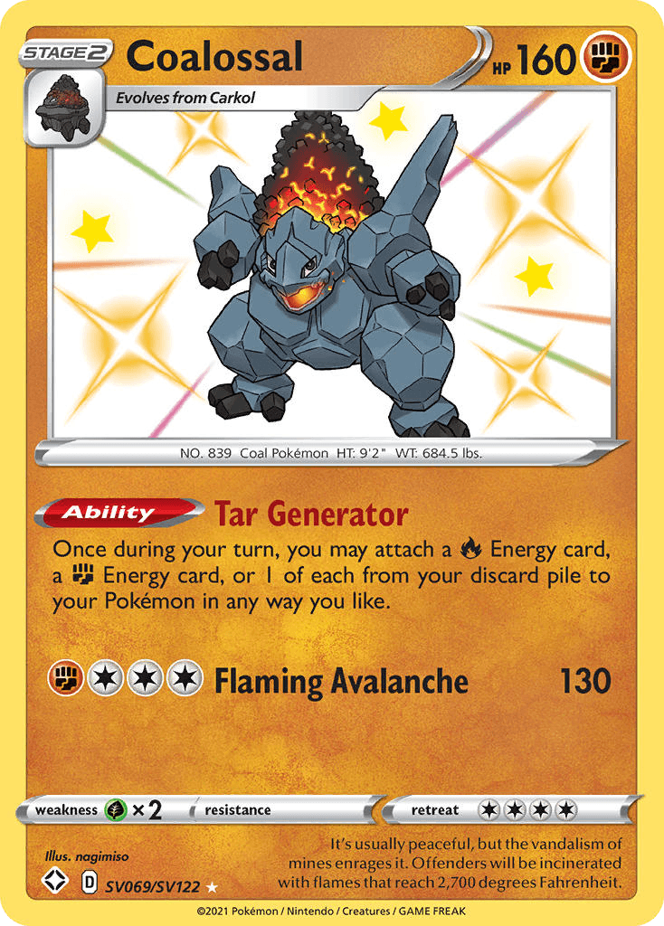 Coalossal Pokémon card