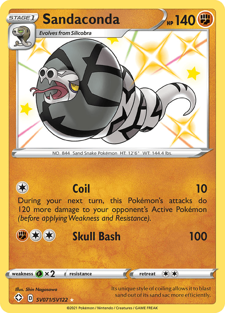 Sandaconda Pokémon card