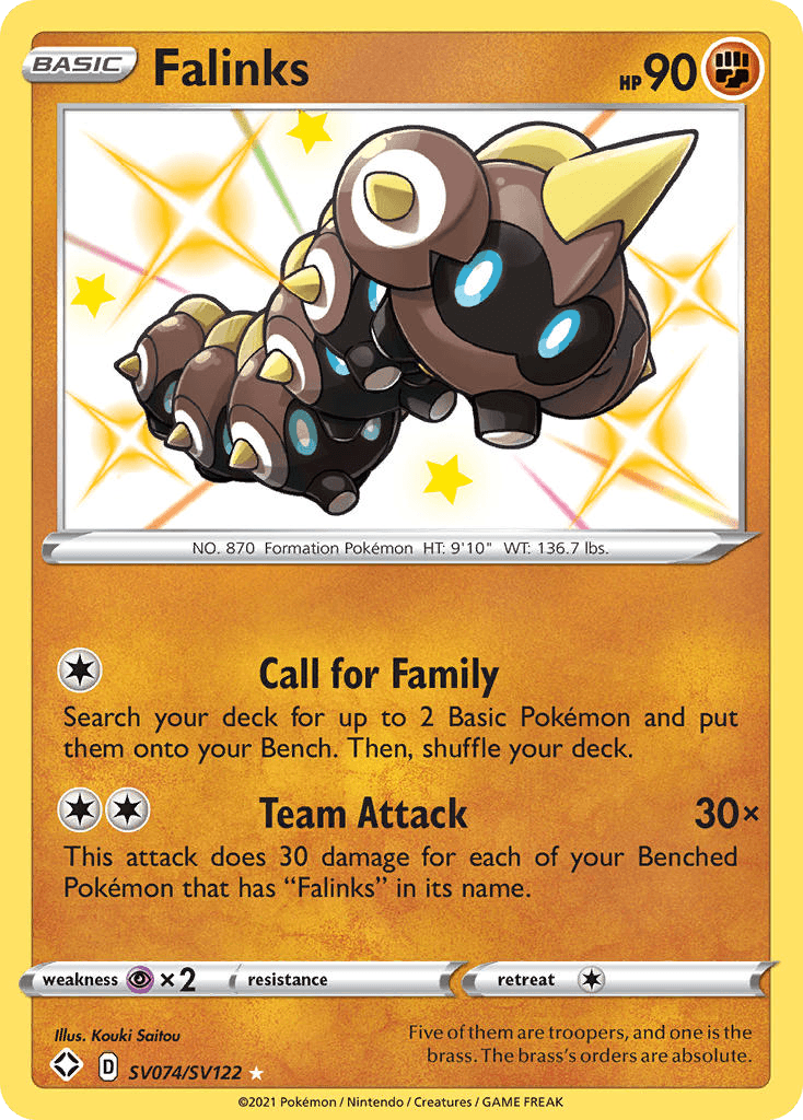 Falinks Pokémon card