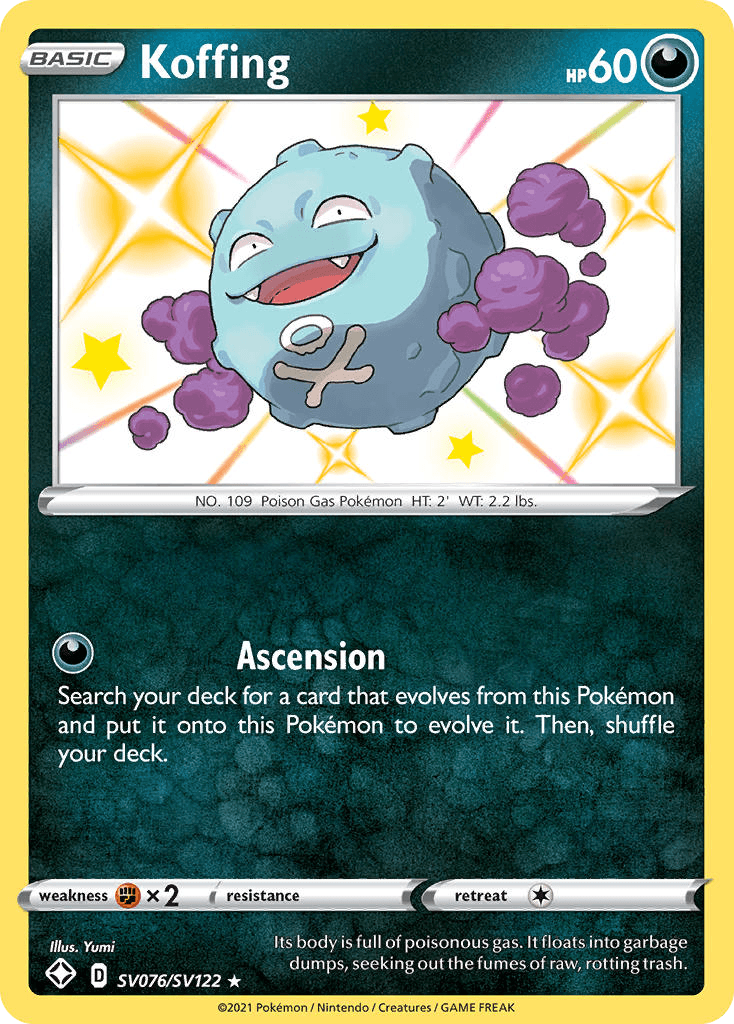 Koffing Pokémon card