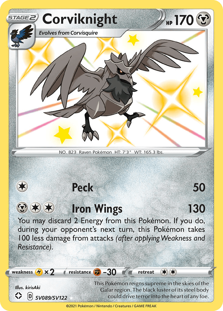 Corviknight Pokémon card