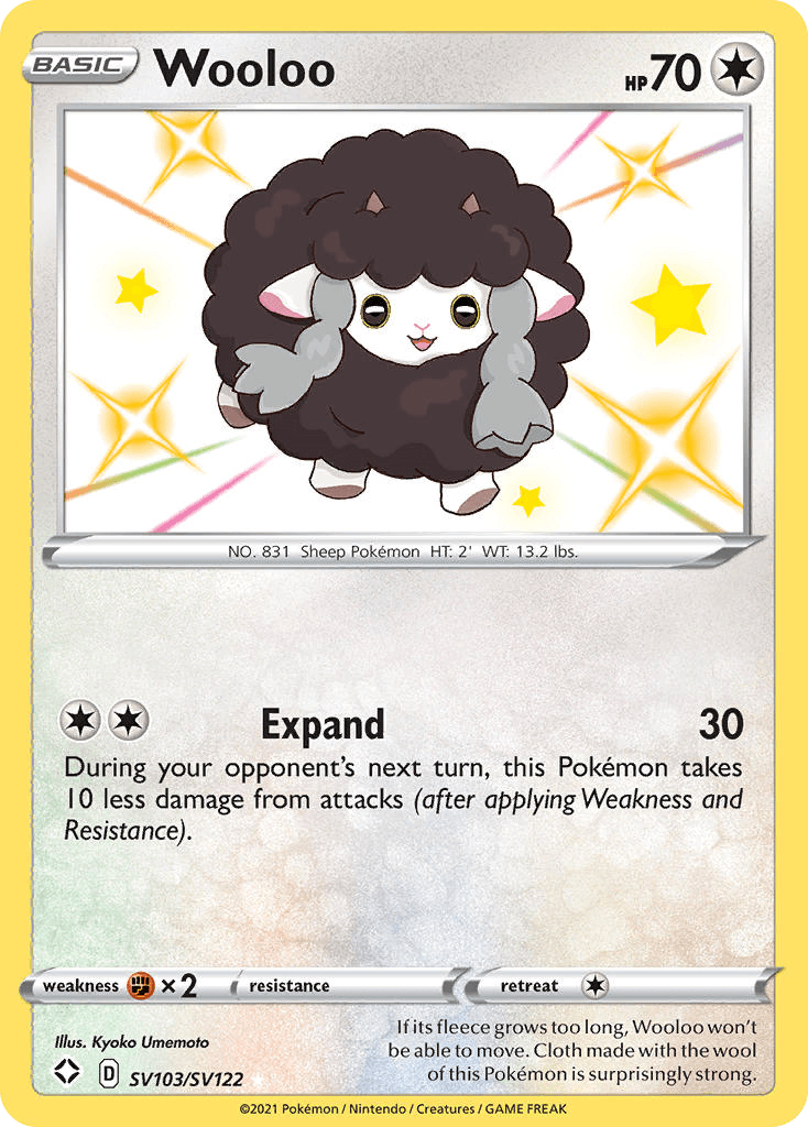 Wooloo Pokémon card