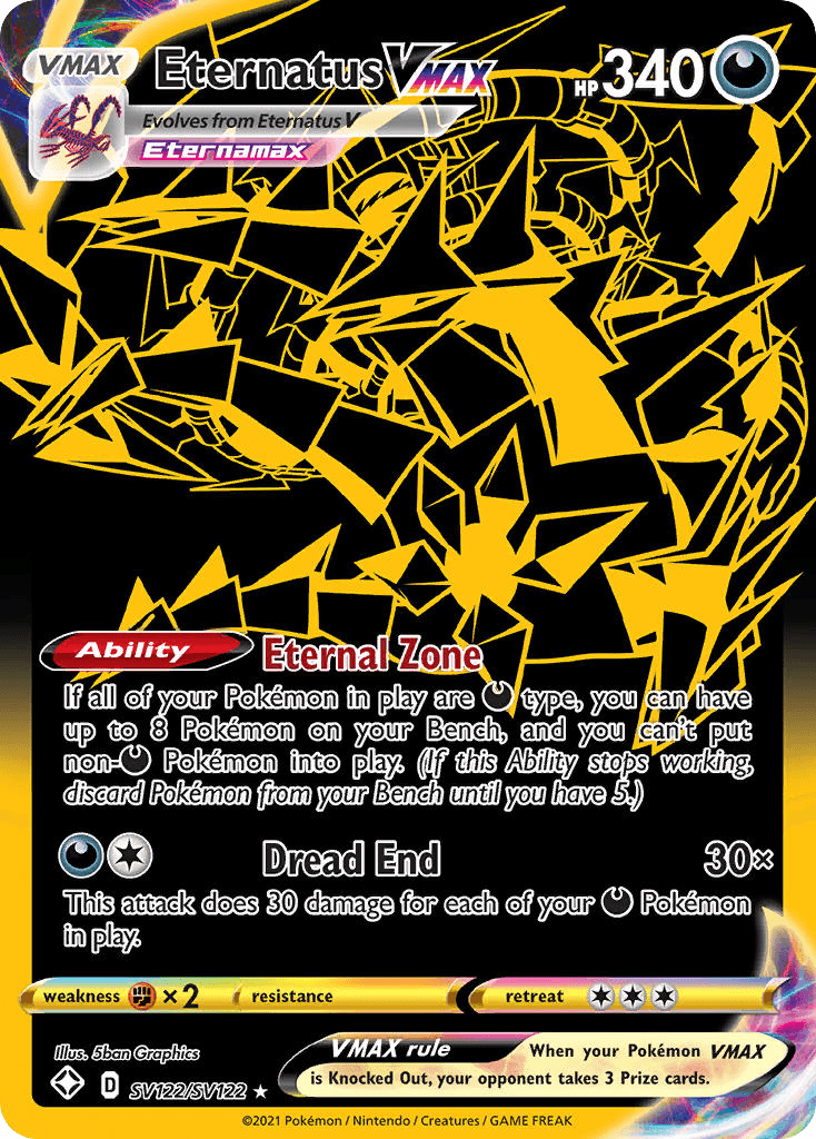 Eternatus VMAX Pokémon card