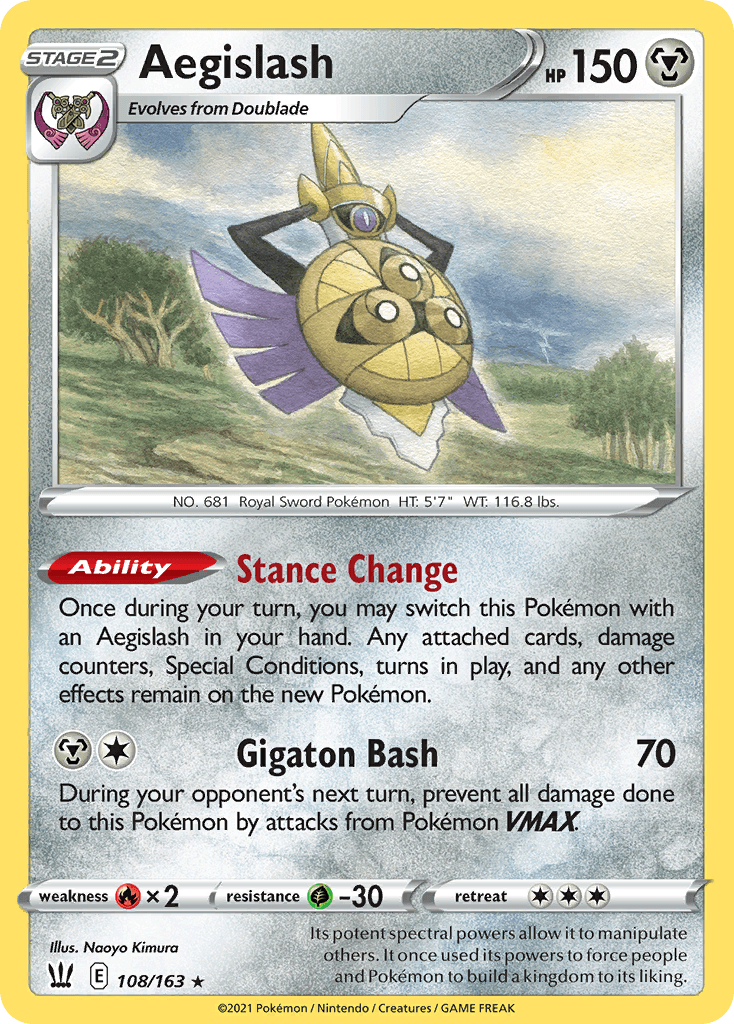 Aegislash Pokémon card