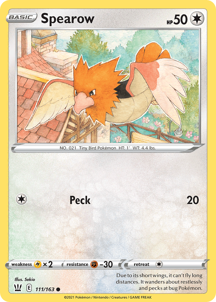Spearow Pokémon card