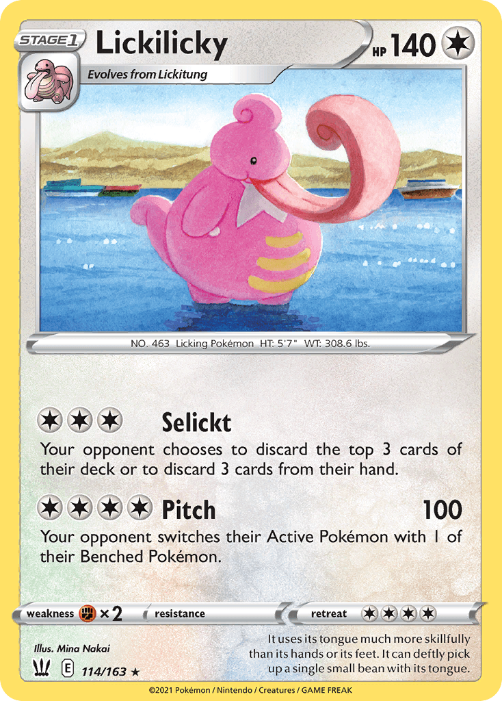 Lickilicky Pokémon card