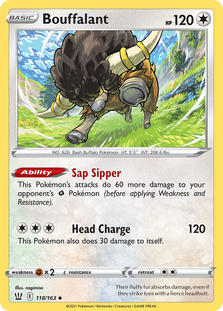 Bouffalant Pokémon card
