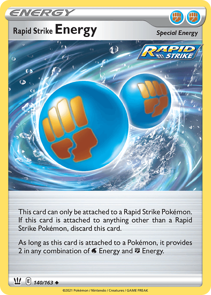 Rapid Strike Energy Pokémon card
