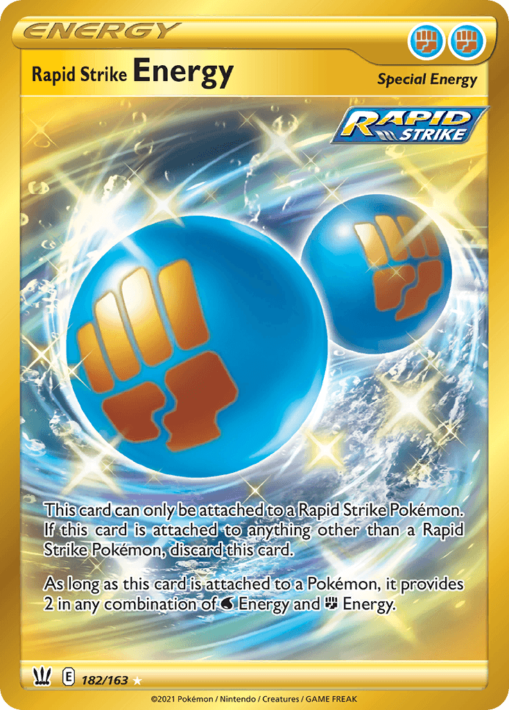 Rapid Strike Energy Pokémon card