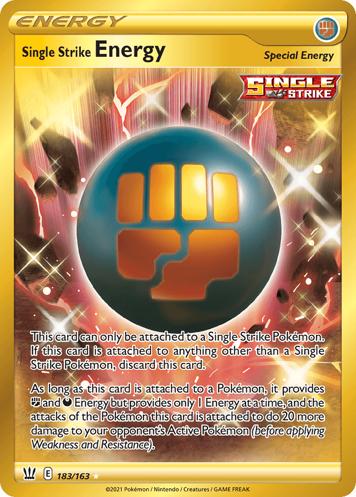 Single Strike Energy Pokémon card