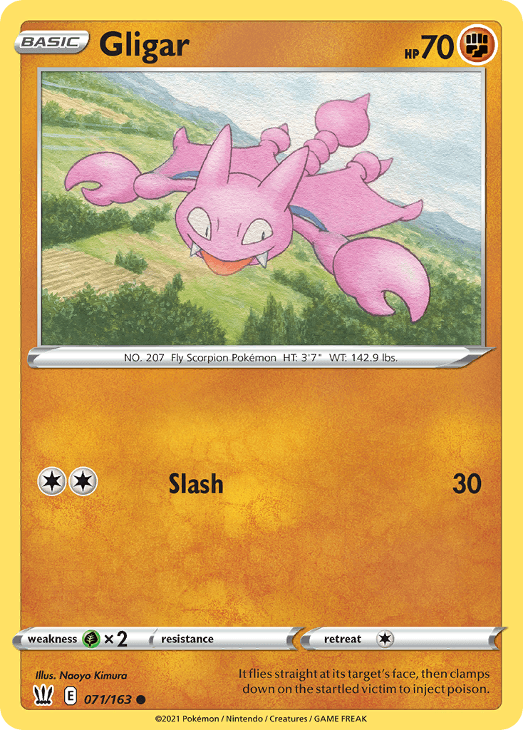 Gligar Pokémon card