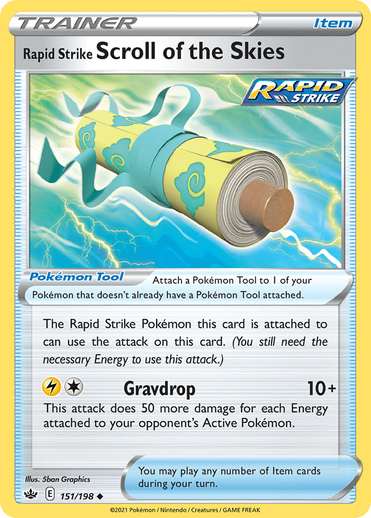 Rapid Strike Scroll of the Skies Pokémon card