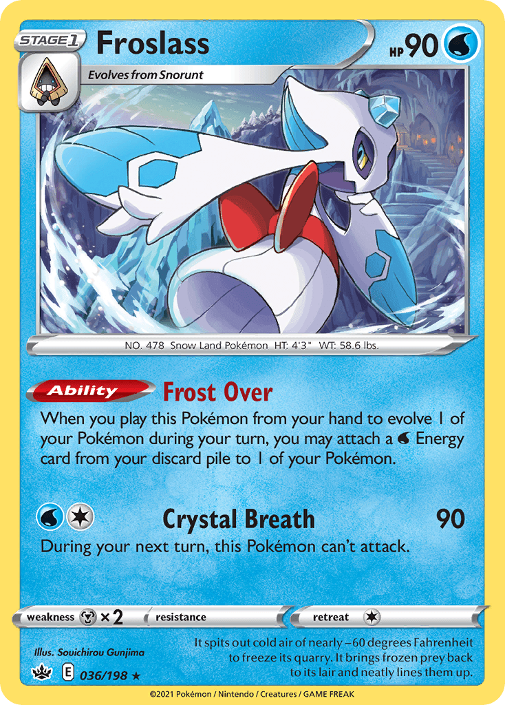 Froslass Pokémon card
