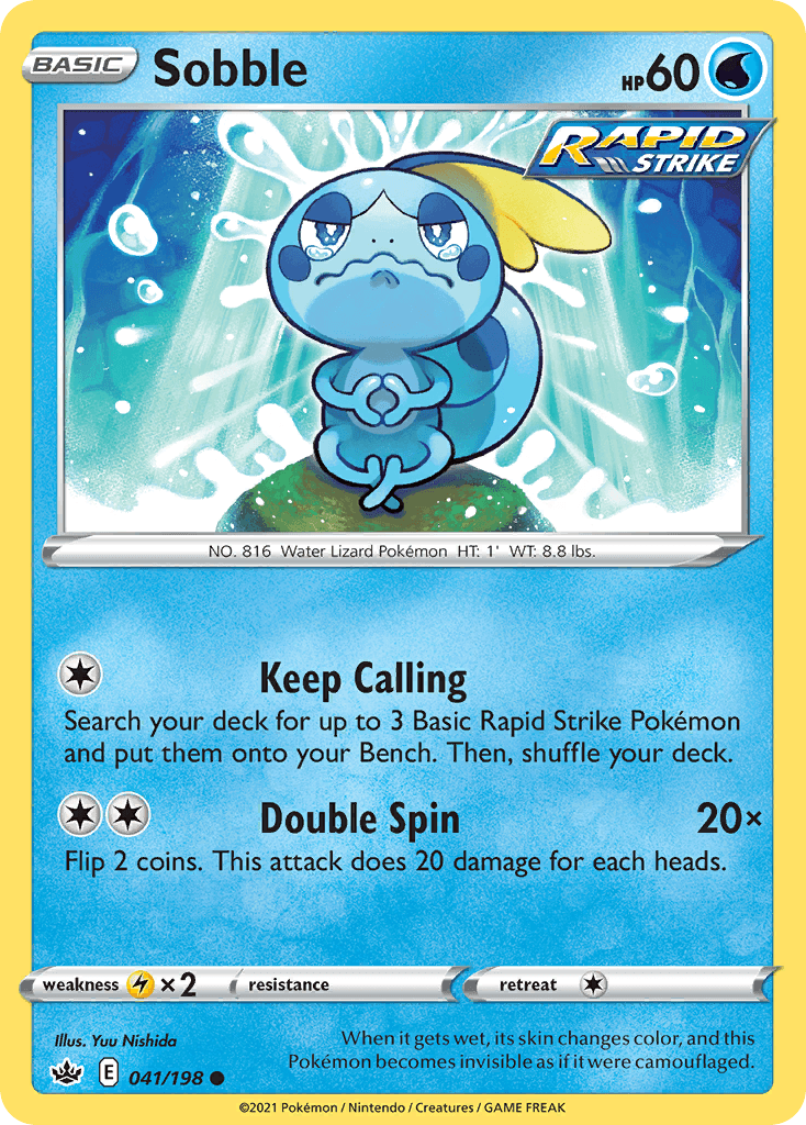 Sobble Pokémon card