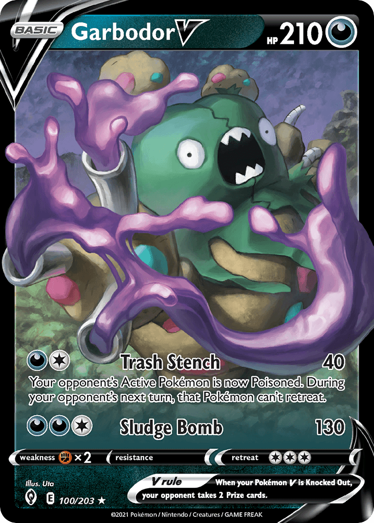 Garbodor V Pokémon card