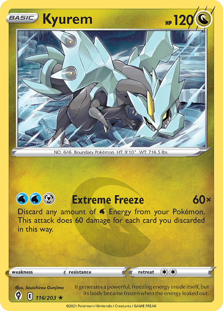 Kyurem Pokémon card
