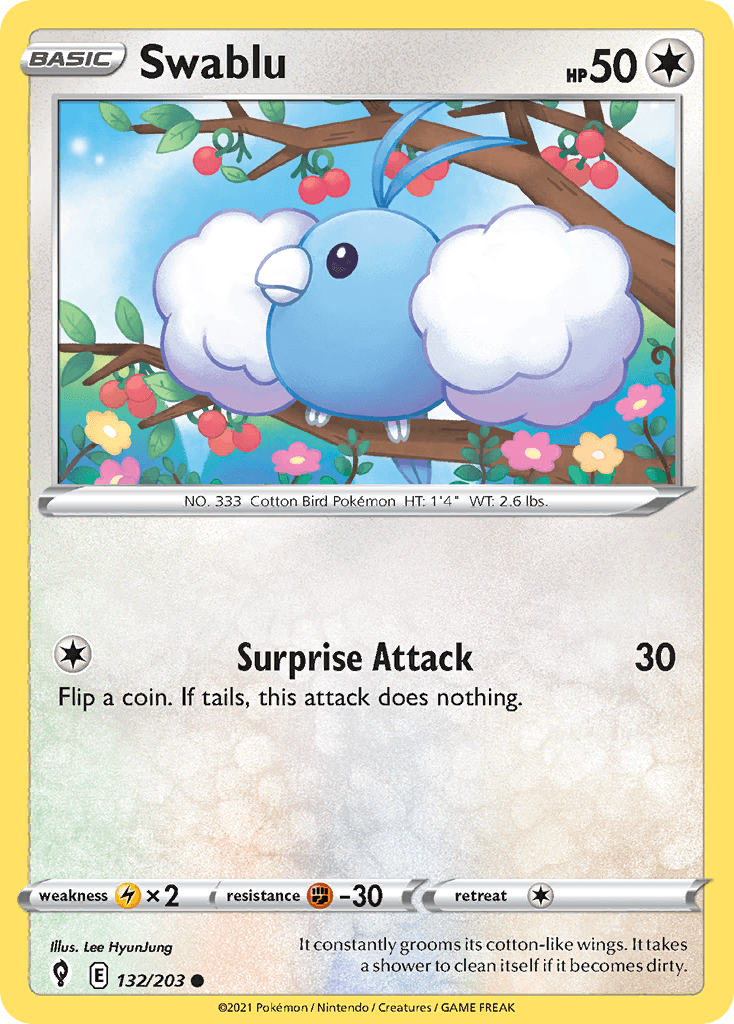 Swablu Pokémon card