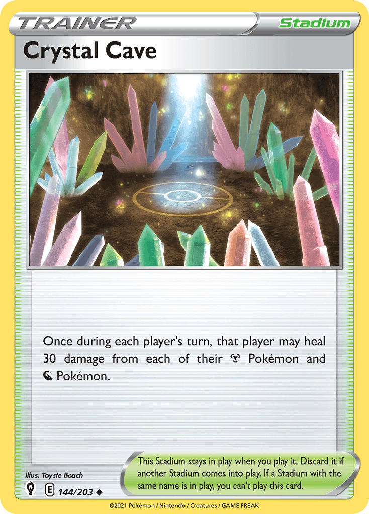 Crystal Cave Pokémon card
