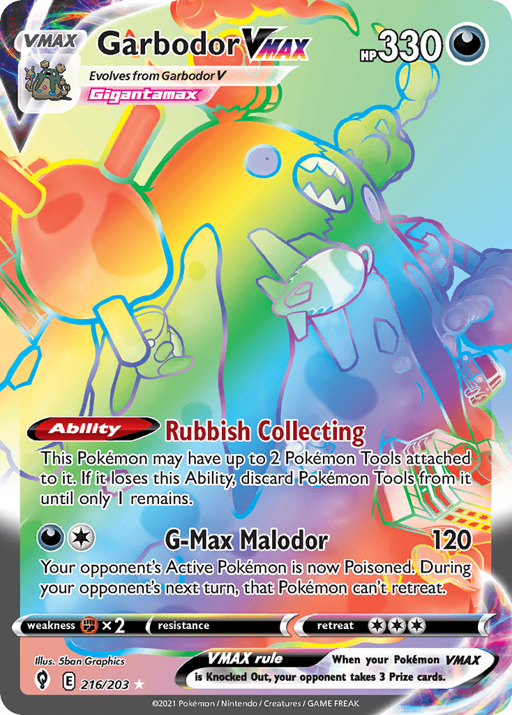 Garbodor VMAX Pokémon card