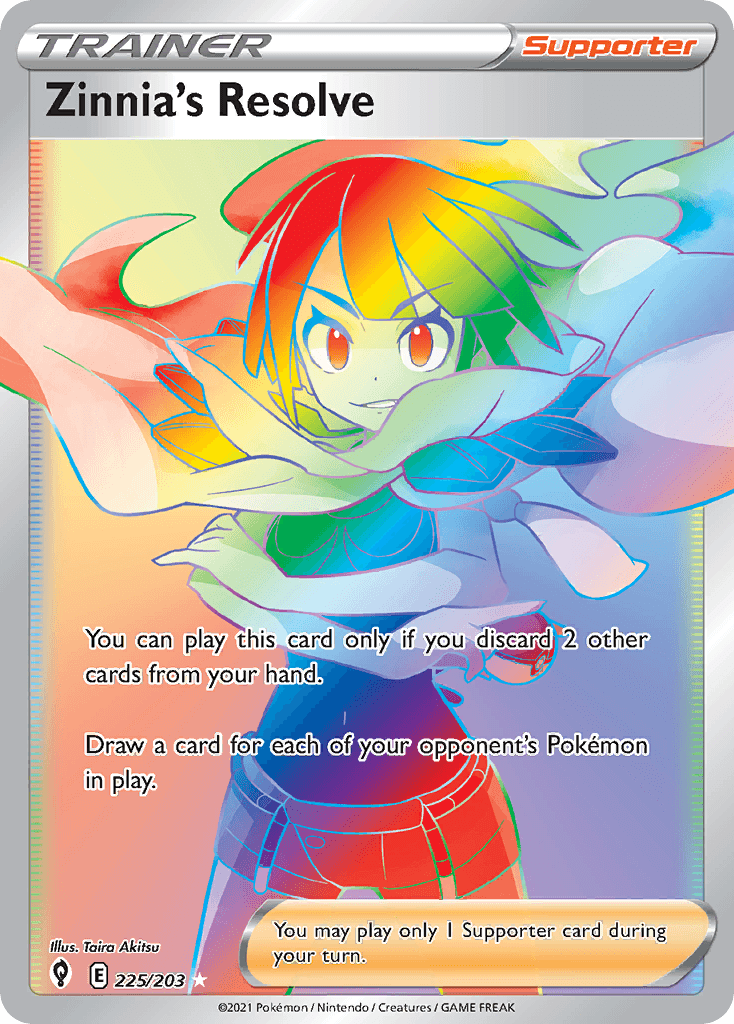 Zinnia's Resolve Pokémon card