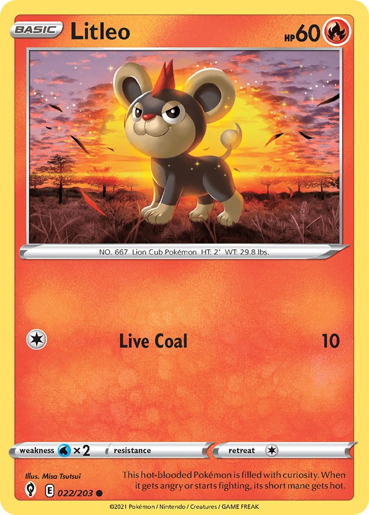 Litleo Pokémon card