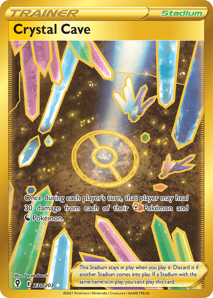 Crystal Cave Pokémon card
