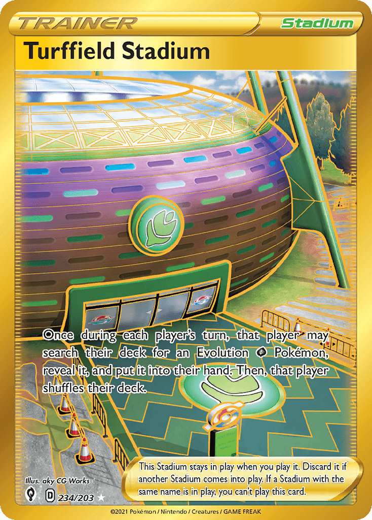 Turffield Stadium Pokémon card