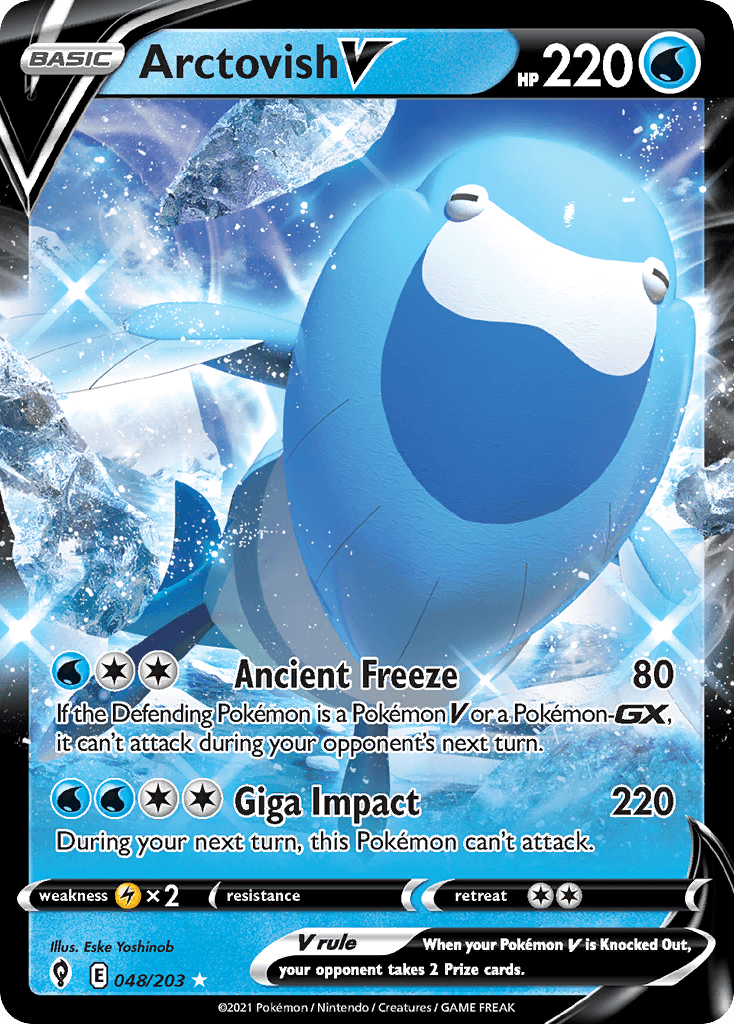 Arctovish V Pokémon card