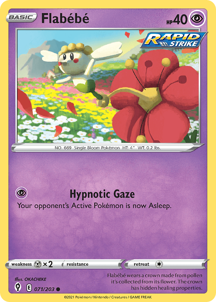 Flabébé Pokémon card