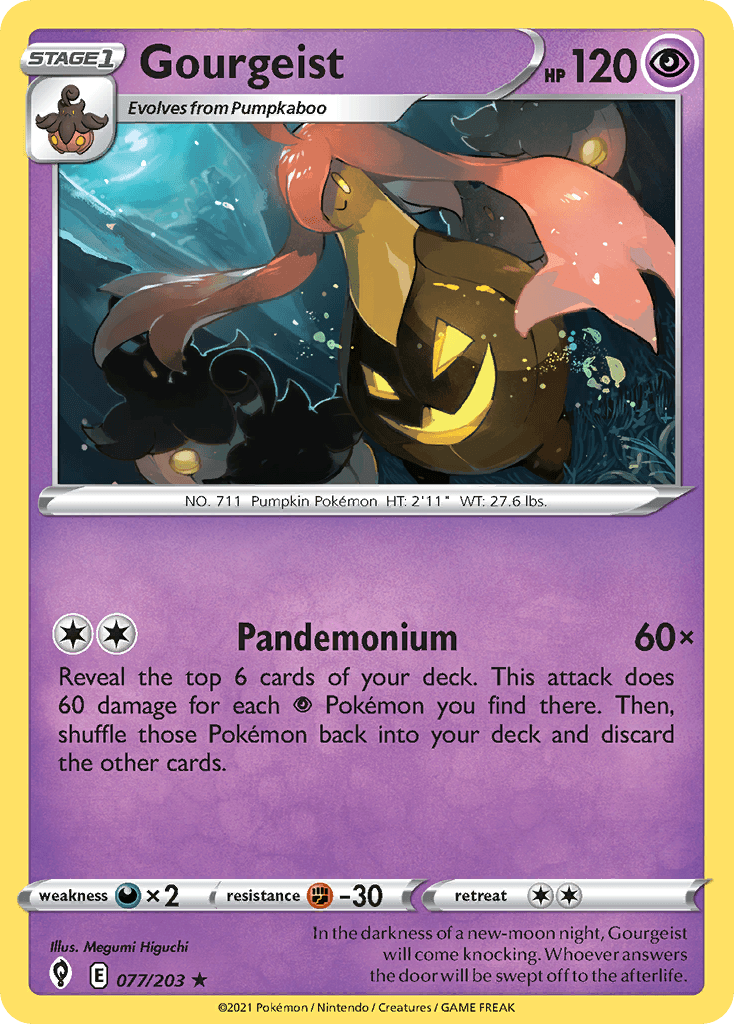 Gourgeist Pokémon card