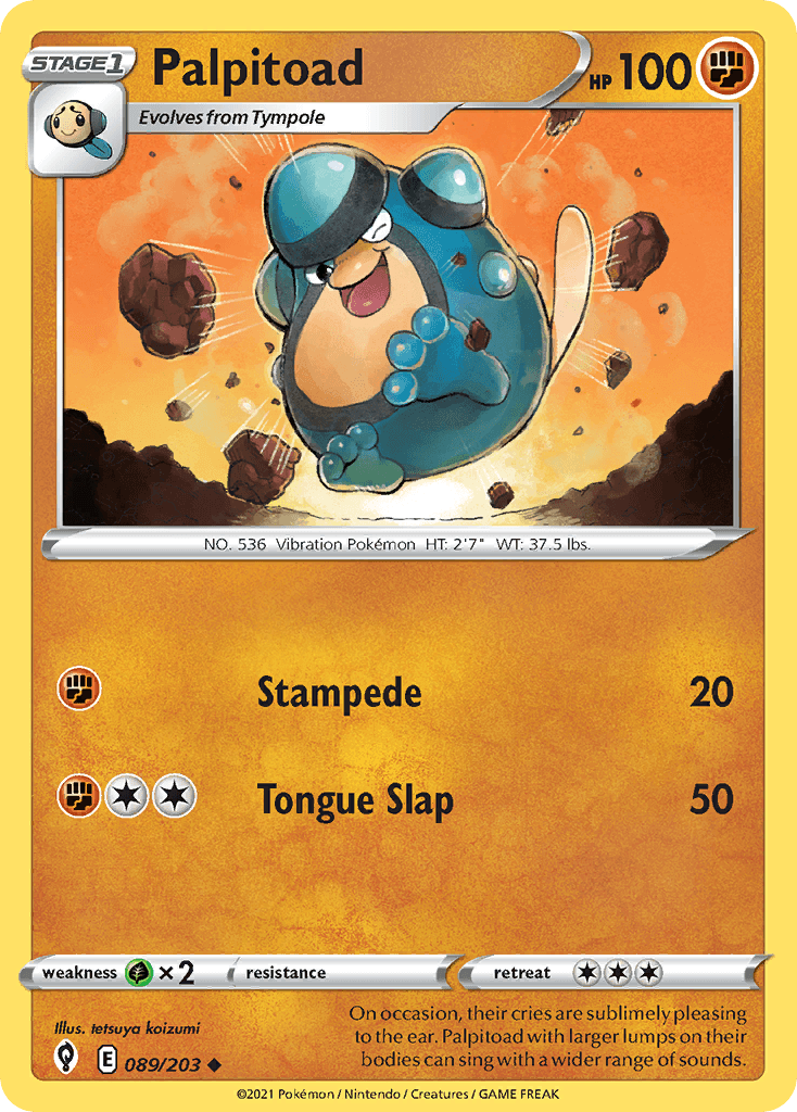 Palpitoad Pokémon card