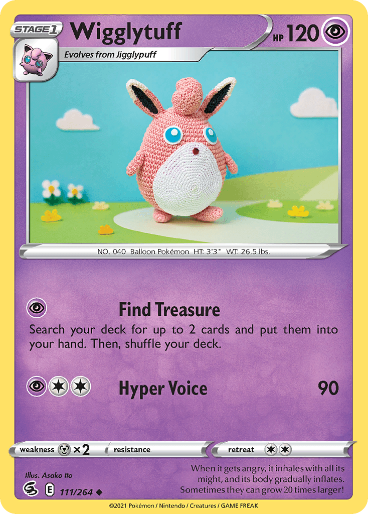 Wigglytuff Pokémon card