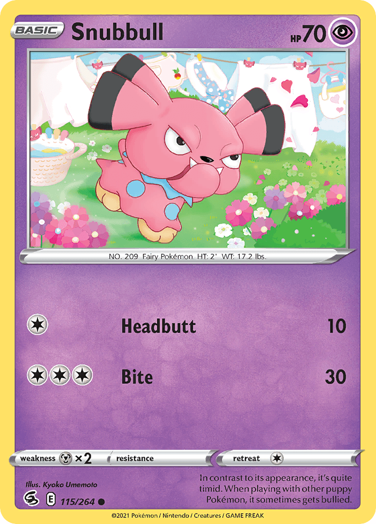Snubbull Pokémon card
