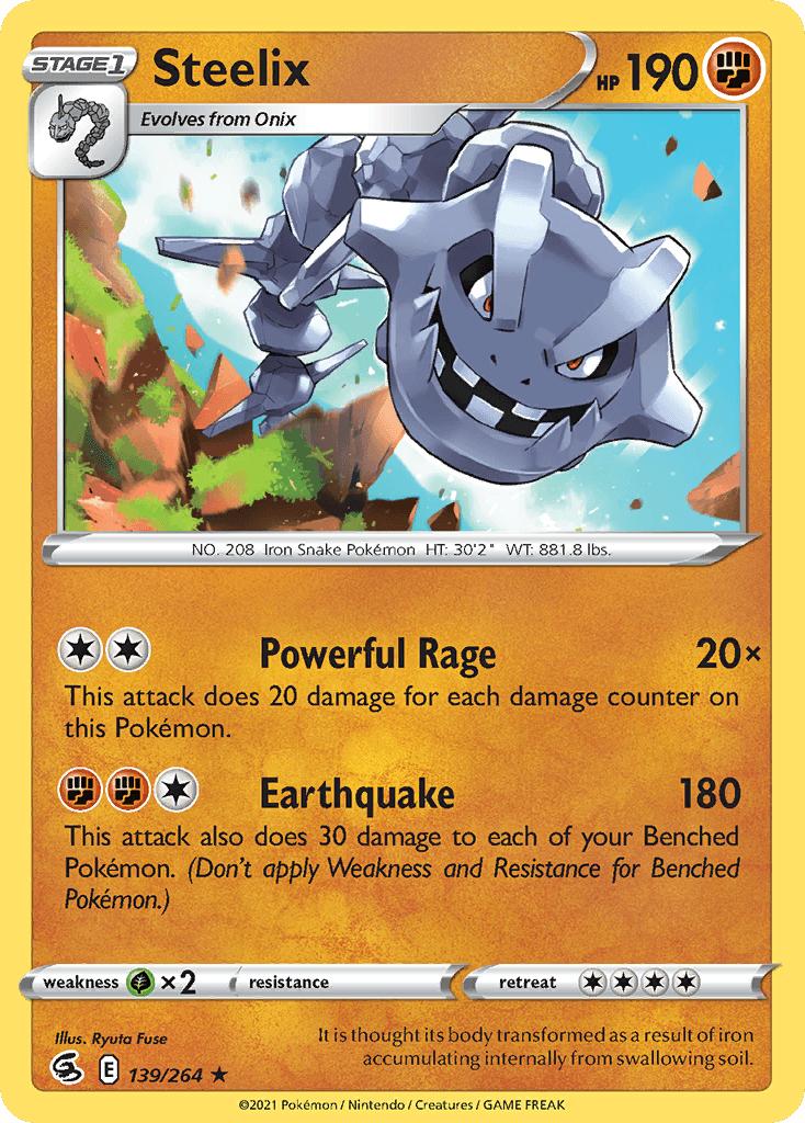 Steelix Pokémon card