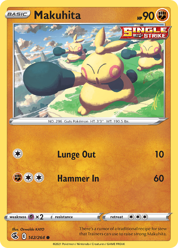 Makuhita Pokémon card