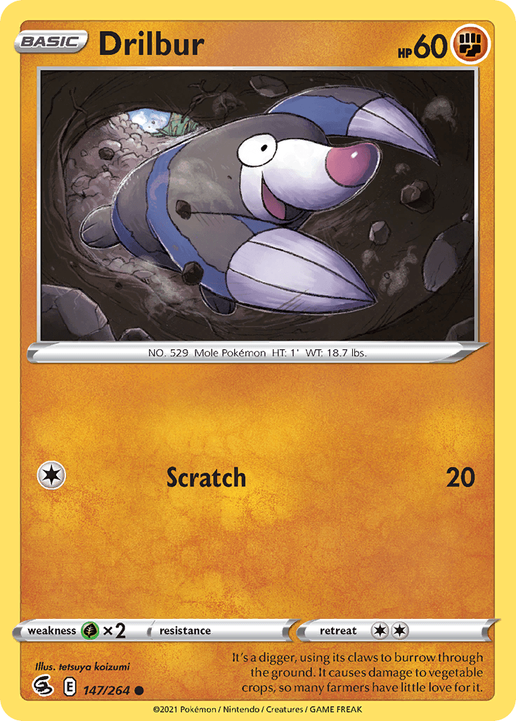Drilbur Pokémon card